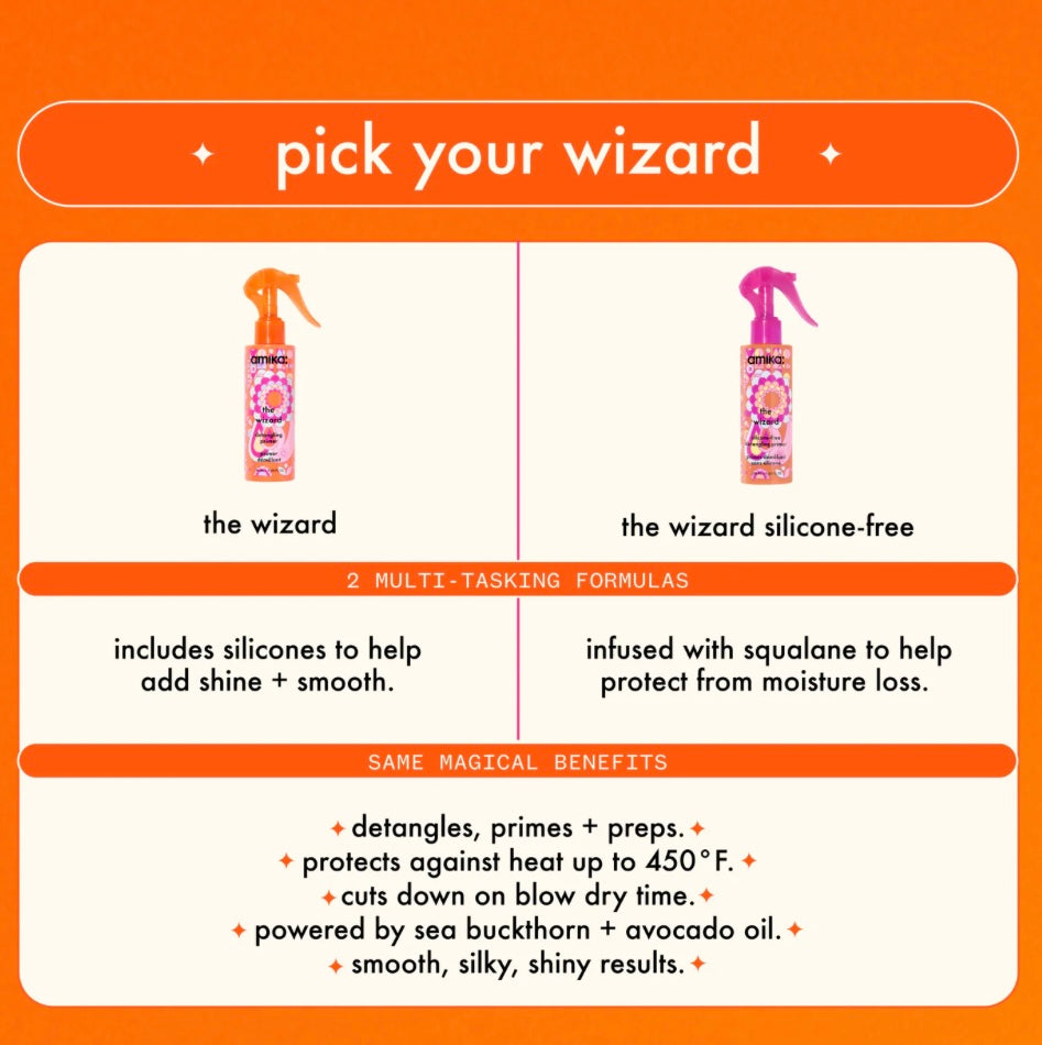 Amika The Wizard Silicone-free Detangling Hair Primer