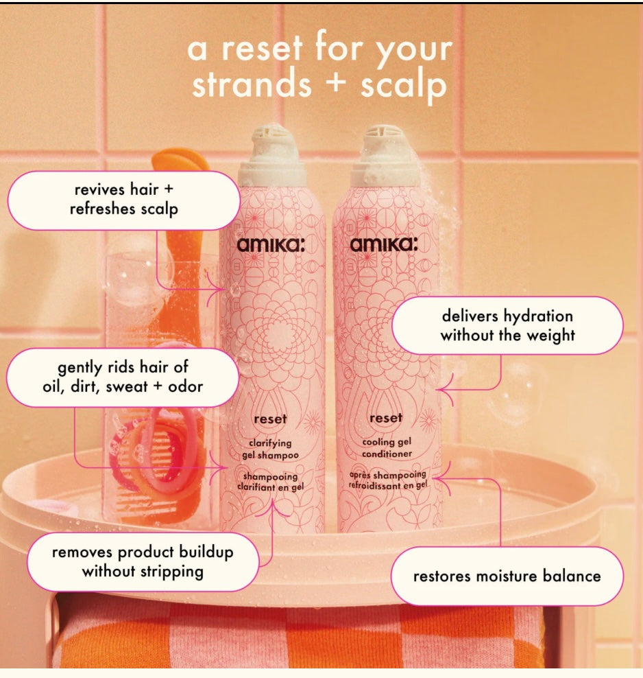 Amika Reset Clarifying + Cleansing Gel Shampoo