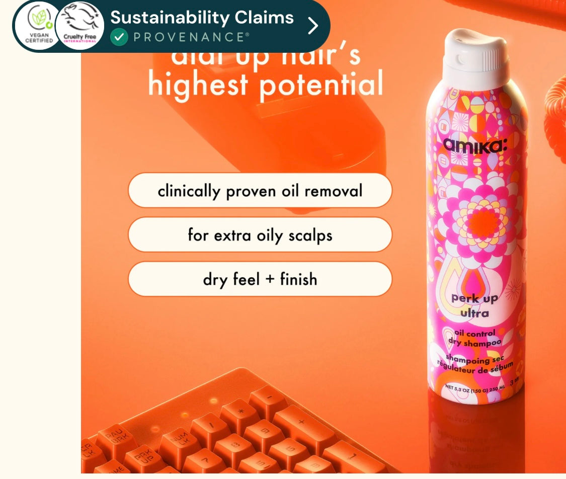 Amika Perk Up Ultra Oil Control Dry Shampoo